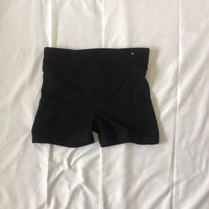 black spandex shorts